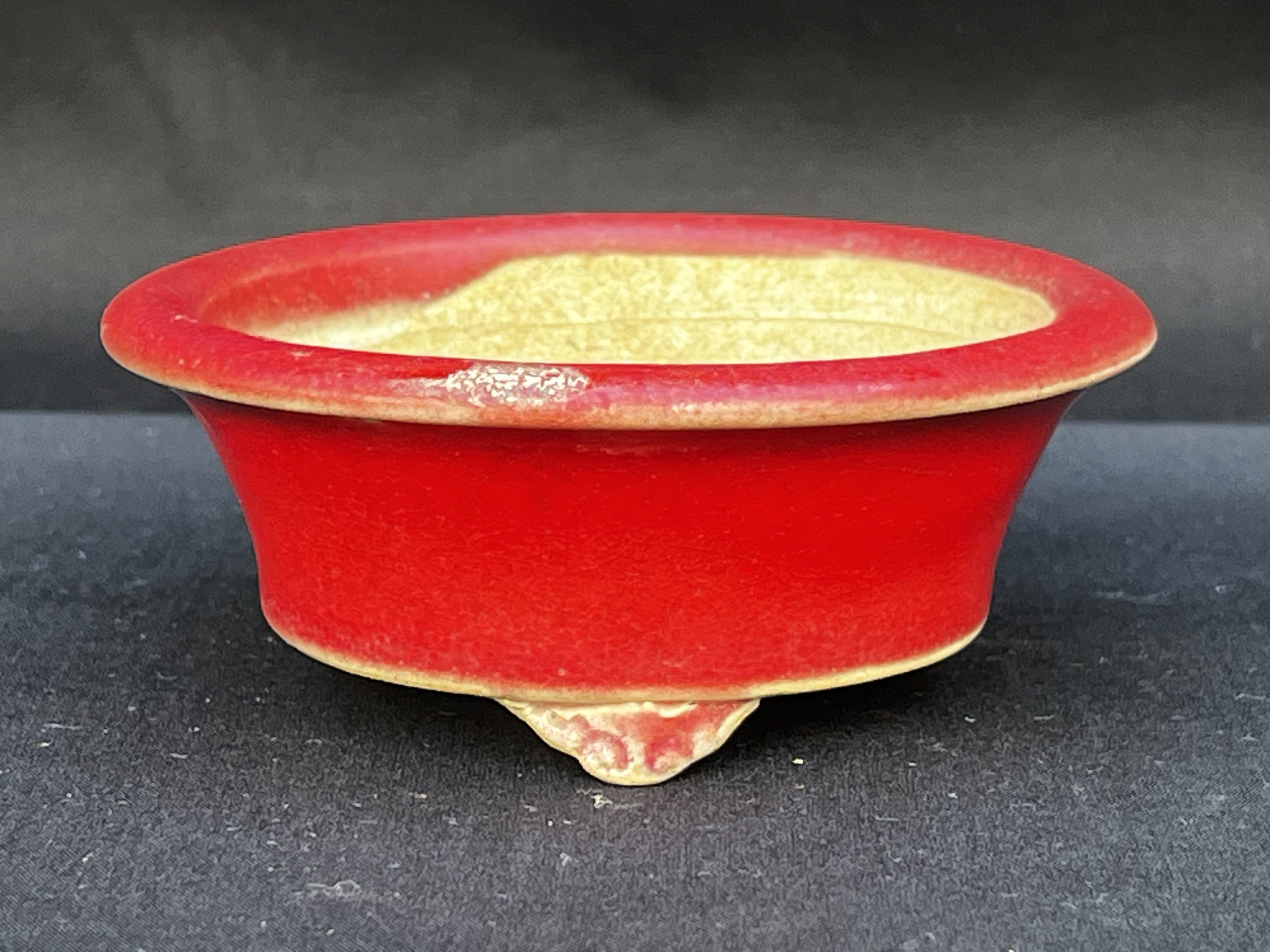 a mame bonsai pots by Bigei, tokoname