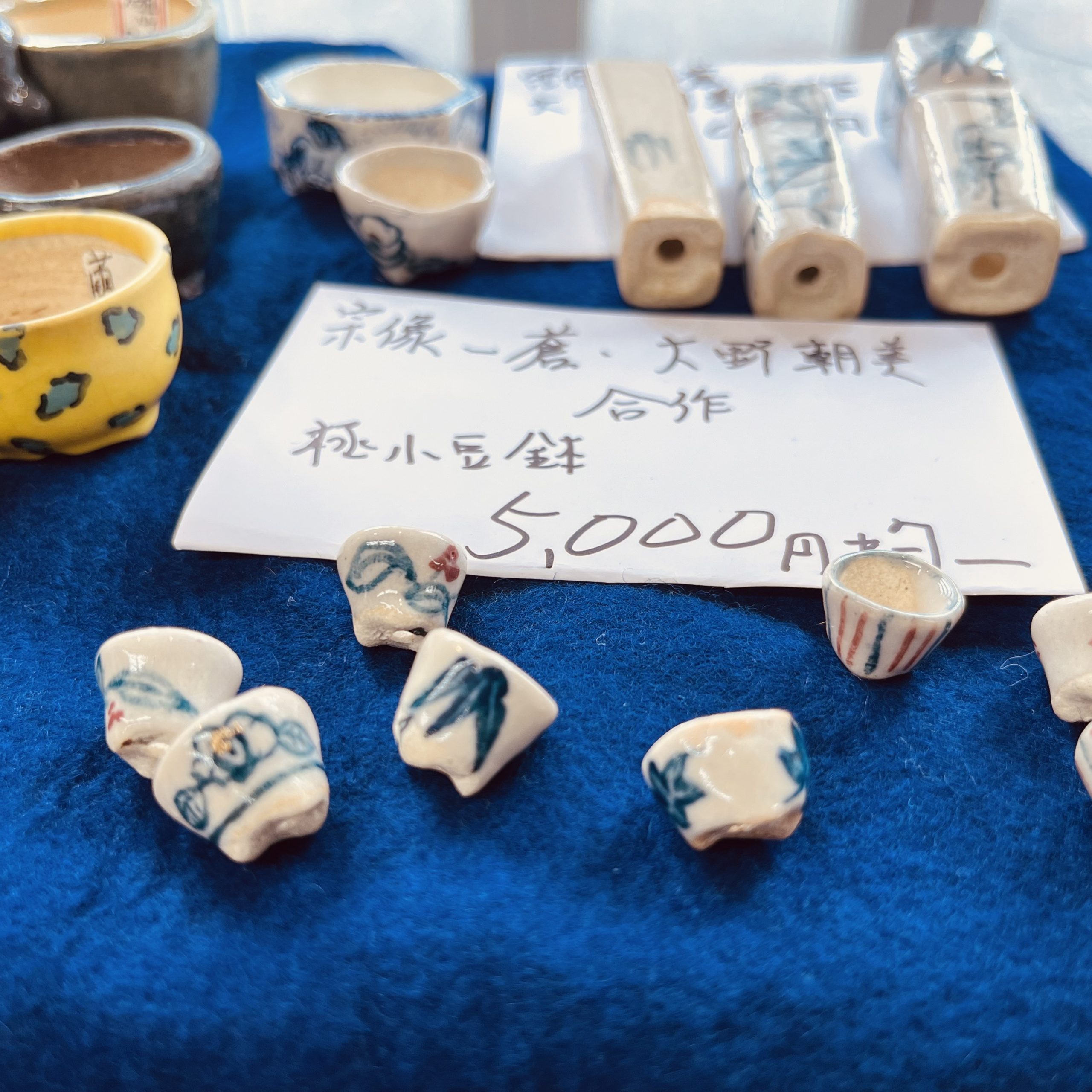 a mame bonsai pots by Asami Ohno, Bonsai ohno