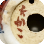 signature, Rakkan on the mame bonsai pot is by Takako Ishikawa